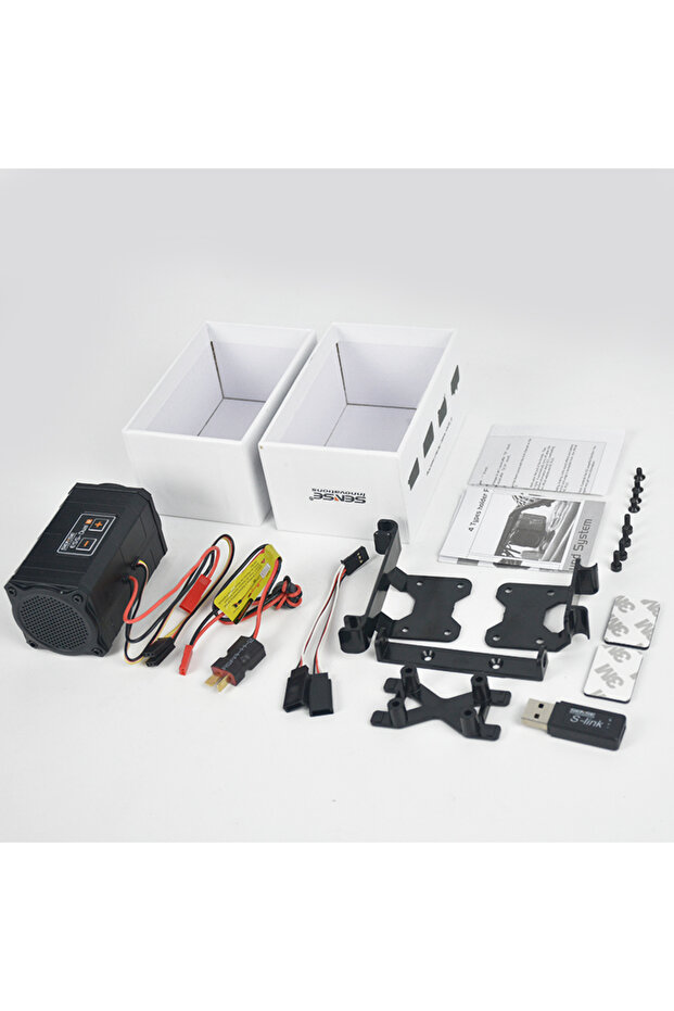 Dual Speaker SENSE ESS-DUAL 2 Speakers Engine Sound Simulator for RC Model Car Crawler Buggy Dirft R