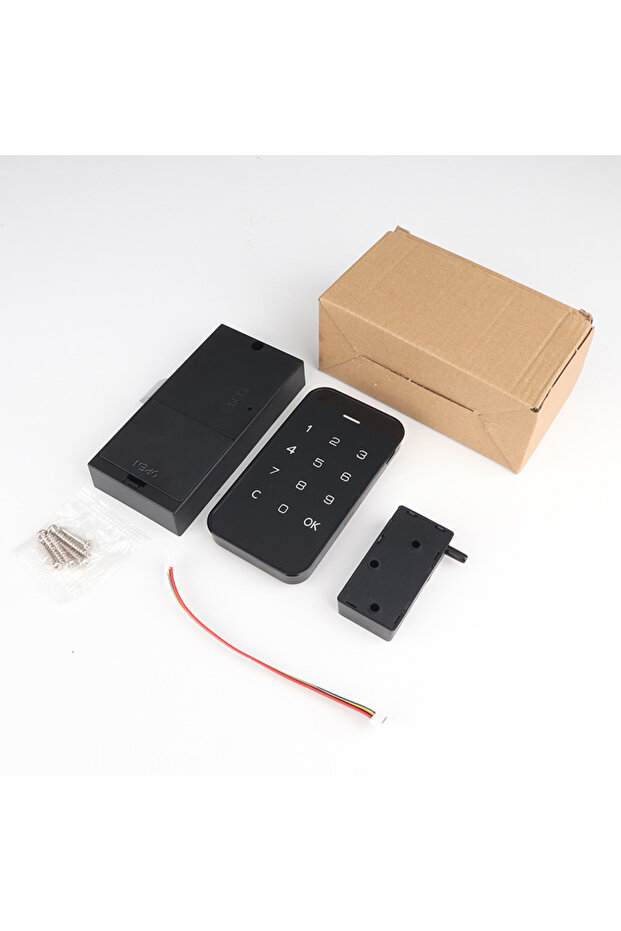 1 Set Black Keyless Plastic Shell Drawer Lock Touch Keypad Digital Password Cabinet Furniture Locks