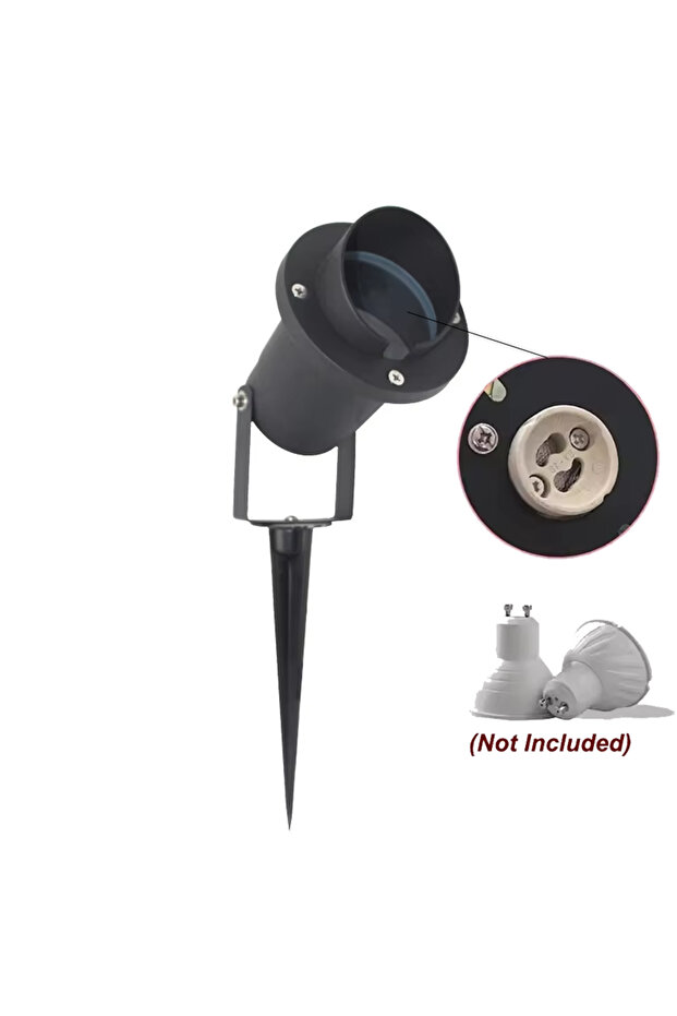 changeable black GU10 Garden Lawn Light Landscape Lamp Spike Waterproof Path Bulb Spot