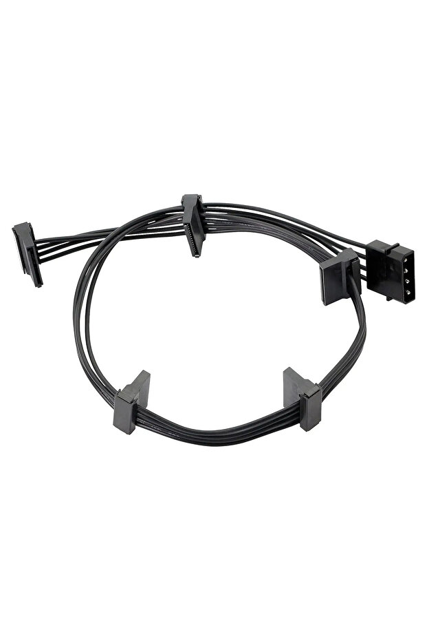كابل طاقة SATA عالي الجودة بطول 50 سم، 4 دبابيس IDE Molex، محول من 1 إلى 5، عملي ومتين لخوادم الكمبيوتر