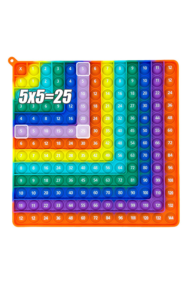 12x12 Orange Z Multiplication Practice Math Games, 12x12 Times Table Learning Activity Board Games,