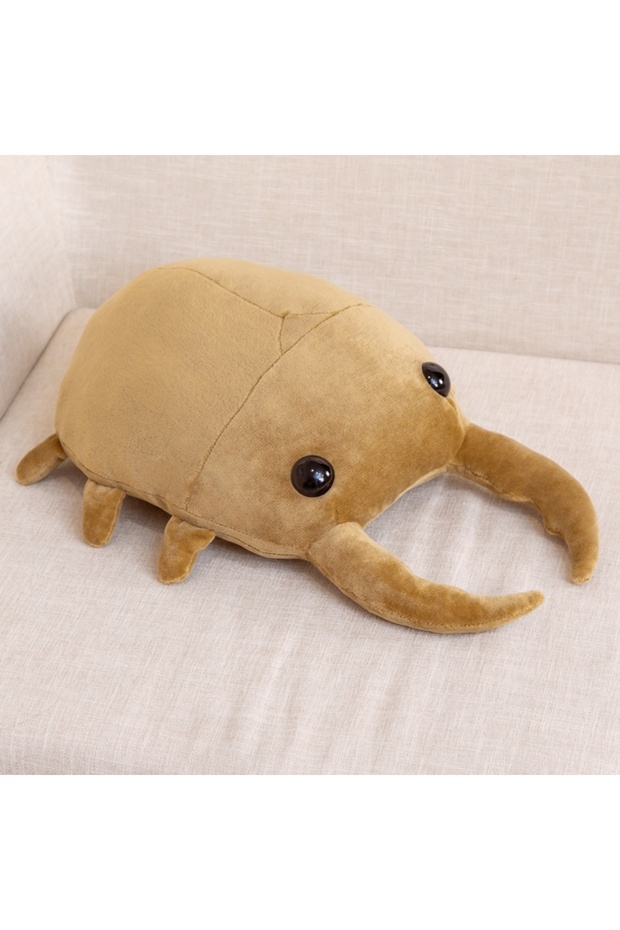 50cm light brown Hot 1pc 50cm/60cm Creative Simulation Insect Plush Toys Stuffed Cartoon Dolls Kawai