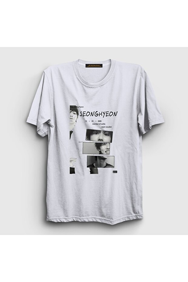 Unisex White Seonghyeon K-Pop Cortis T-Shirt 614024Tt
