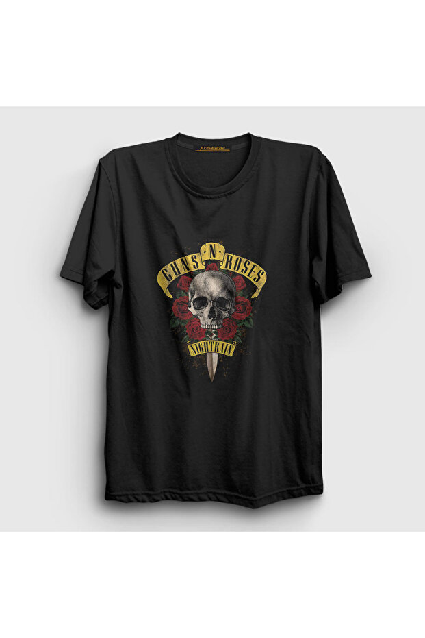 Unisex Black Nightrain Guns N' Roses T-shirt 56913tt