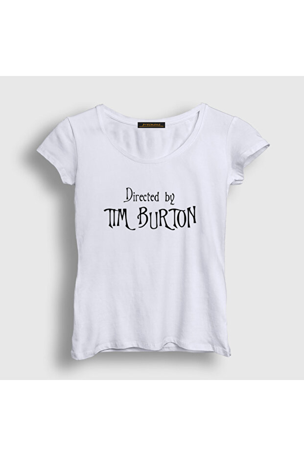 Women's White Directed by Tim Burton Gift Director T-Shirt 585171Tt