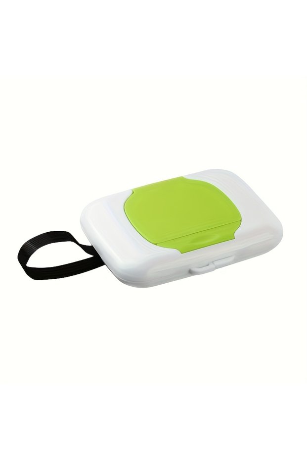 green Wipes Dispensers Refillable Wipe Holder Baby Wipe Box Case for Indoor Outdoor Reusable Travel