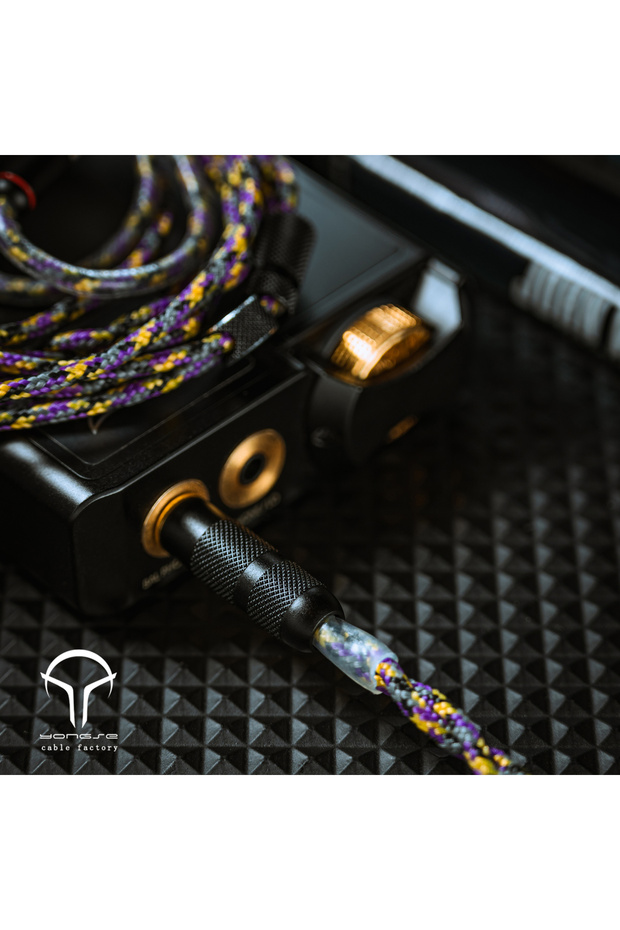3.5mm Short 2pin Yongse 1947 New Arrival Single Crystal Copper Silver Plated Earsphones Cable
