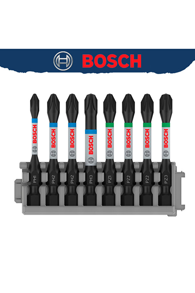 2608522328 BOSCH 2608522328 Professional PZ/PH Impact Control Screwdriver Bit Set Head Universal Bat