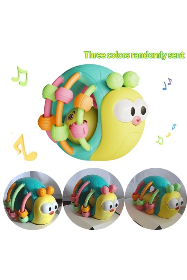 yellow snail Baby Balls Rattle Comforter Toy Soft Hand Grasp Ball Educational Sensory Toys Activity