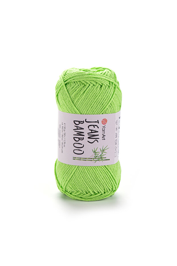 Yarn Art Jeans Bamboo Hand Knitting Yarn, Grass Green-136
