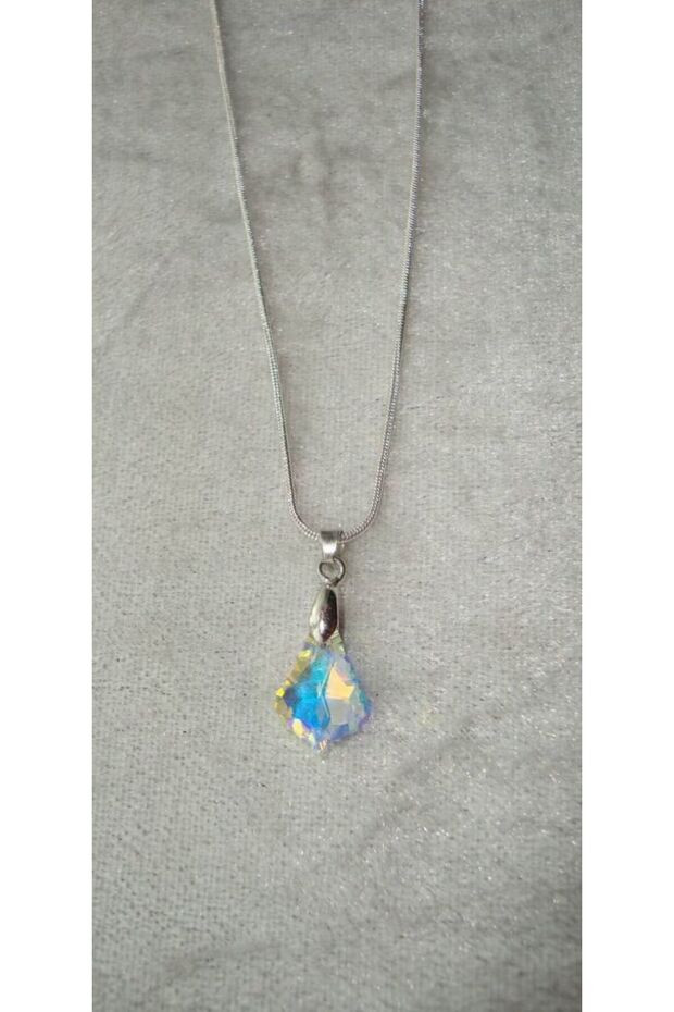 Mini Conical Rainbow Women's Necklace – Colorful and Elegant Design