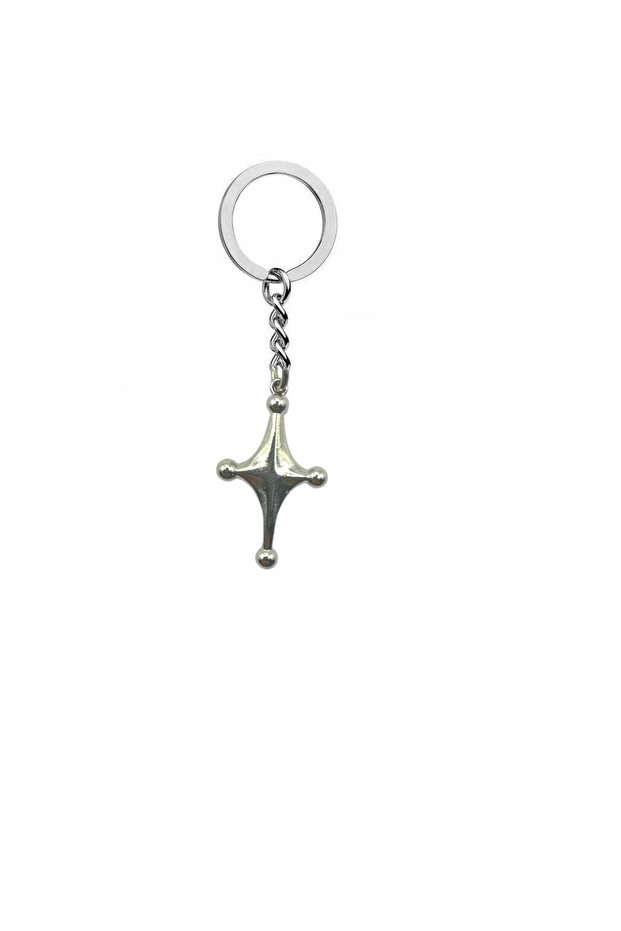 Punk Gothic Lava Star Figured Unisex Keychain – Volcanic Energy and Alternative Style