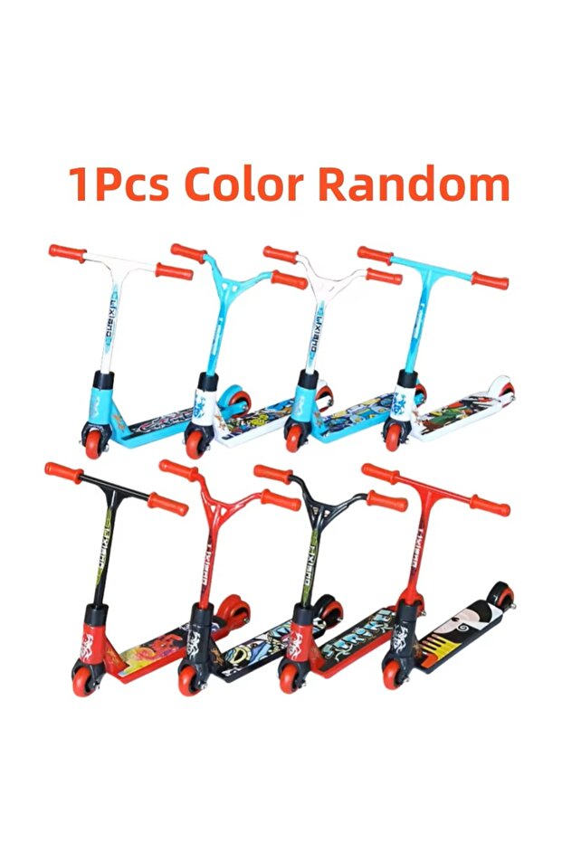 1Pcs Random Novelty Funny Interactive Mini Finger Scooter Stunt Finger Toy Skate Skate Scooter Finge