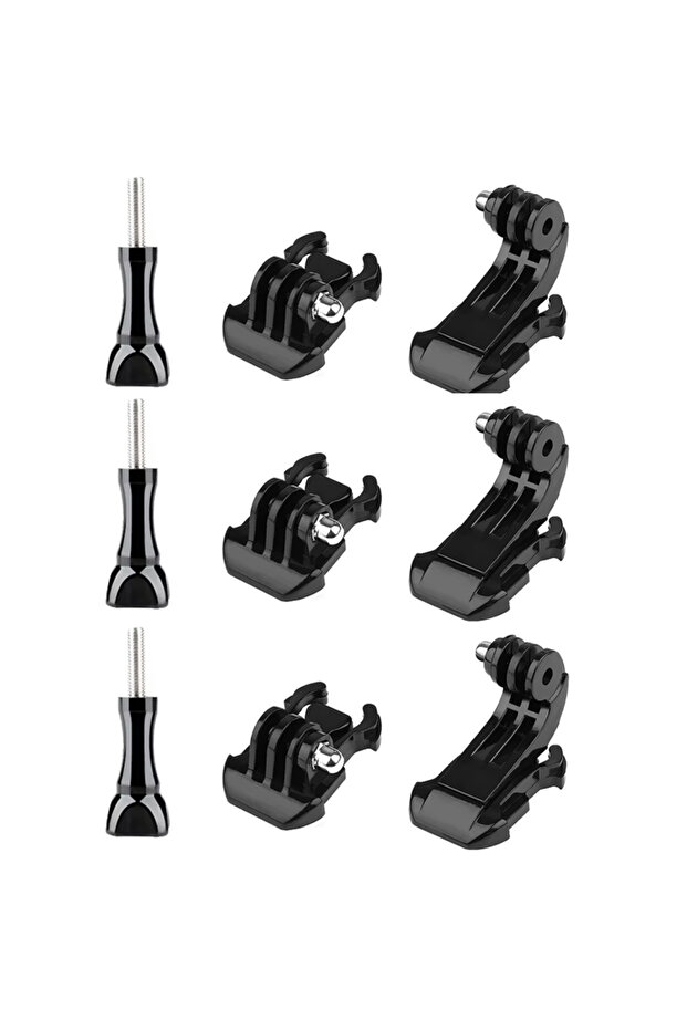 Package-7 J-Hook Buckle Tripod Mount Adapter For GoPro Hero 13 12 11 10 9 8 7 5 3 SJCAM AKASO Insta3