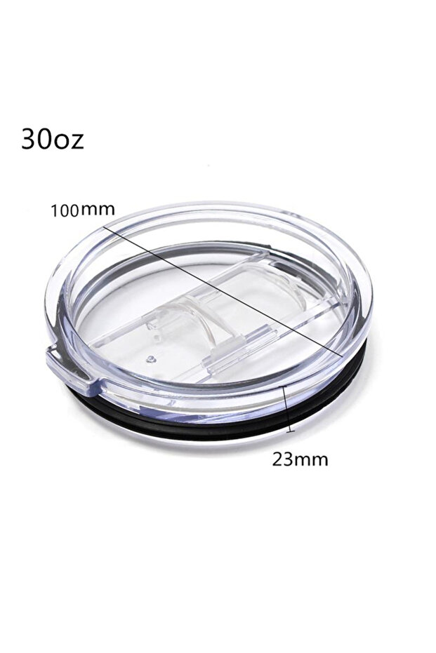 30oz Newest Food Grade PP 20/30 Ounce Splash Spill Proof Clear Mugs Cups Lid Replacement Fit Vacuum