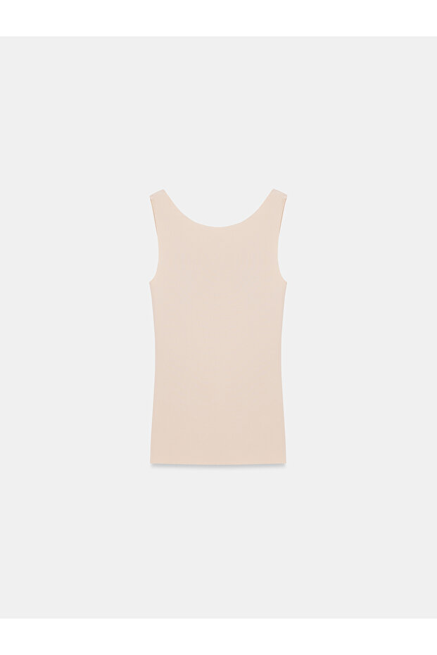 32778 Wide Strap Basic Cotton Top-Stone - 7