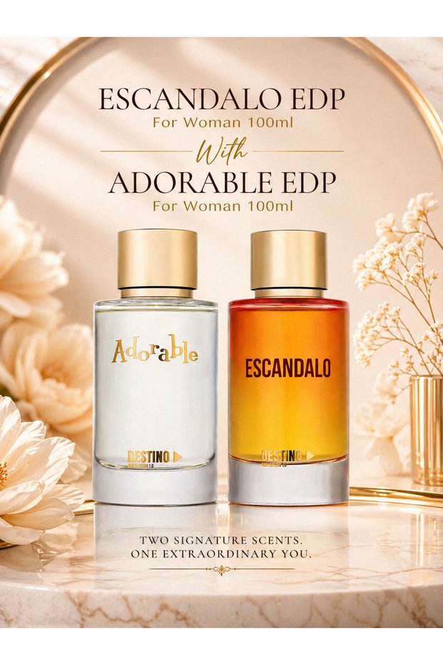 ESCANDALO EDP For Women 100ml With ADORABLE EDP For Women 100ml – Perfume Set for Her