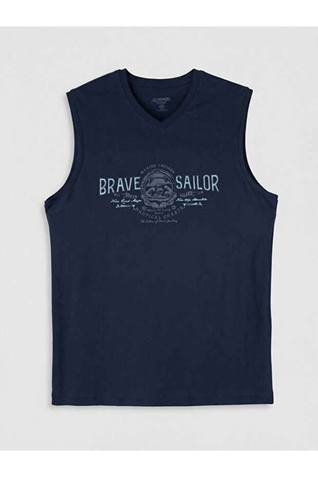 Sparkling Choices from Shining Store V Planting Printed Combed Cotton Men's Sleeveless T-Shirt