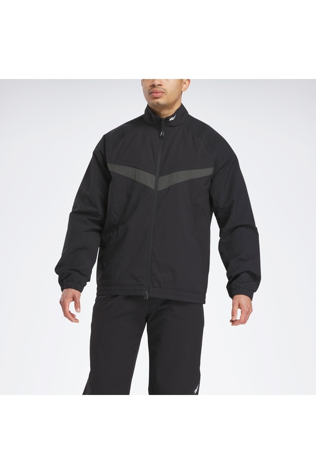 Rbk.B Tracktop Black Unisex Tracksuit Top