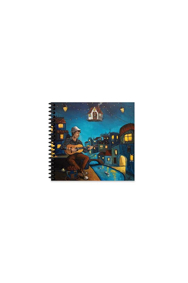 Ezo Sunal 16*15 50 Yp. Flat Hard Cover Spiral Notebook - No:3