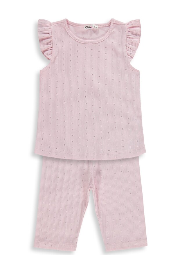 Kaprili 2-5 Years Old Pajama Set - Pink