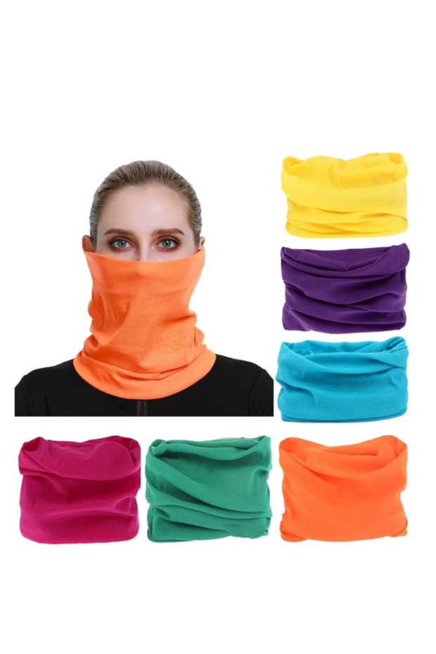 Pack of 9 Unisex Multi-Purpose Bandanas | Flexible, Breathable, Sweat-Free Neck Gaiter & Headband