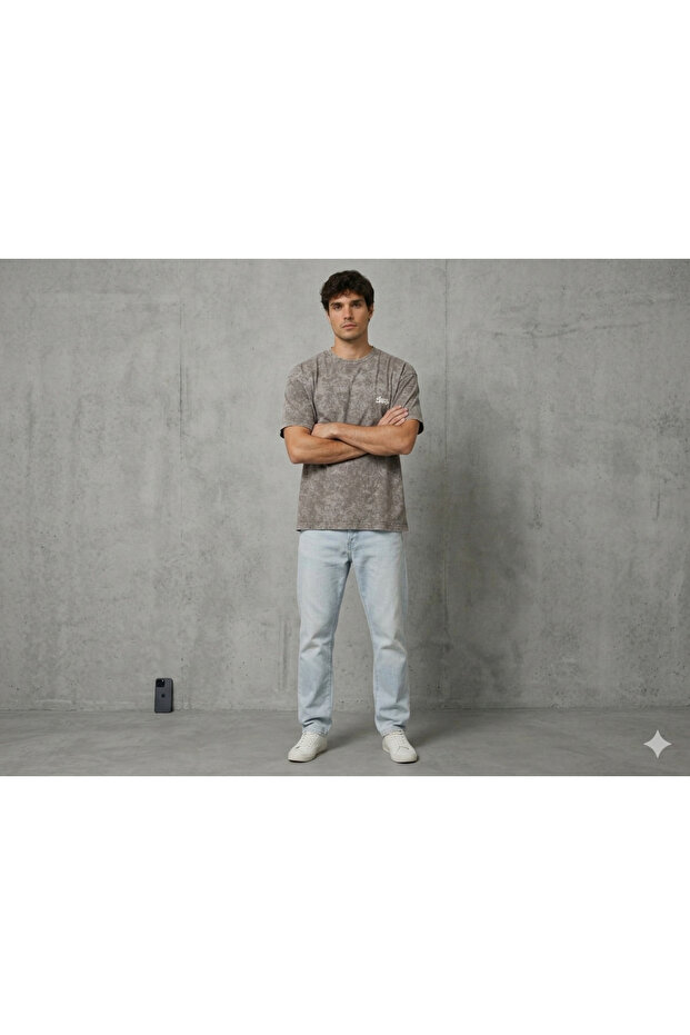 Swtd Patterned Oversize Tshirt