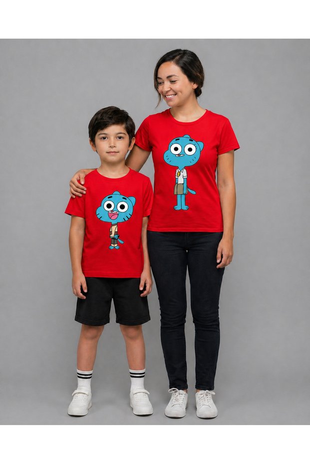 Mother Son Combination Plain Oversize T-Shirt Twin T-Shirt 100% Cotton Comfortable Fit (Sold Individually)