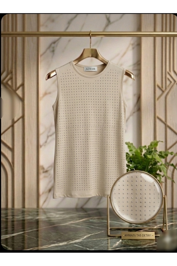 Women's Front Stone Detailed Innerwear Tunic