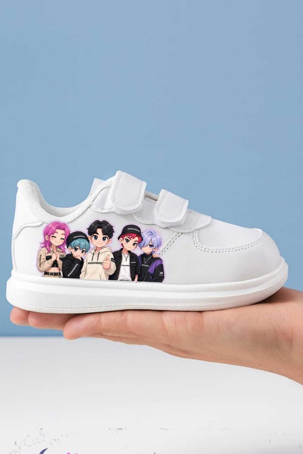 Serje Toys Printed Children's Sports Shoes Sneaker with Tape