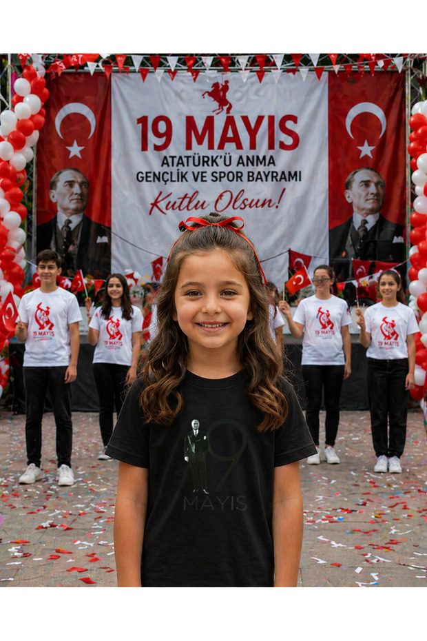 19 May Atatürk Youth Day T-Shirt 100% Cotton Oversize Unisex Printed Comfortable Fit
