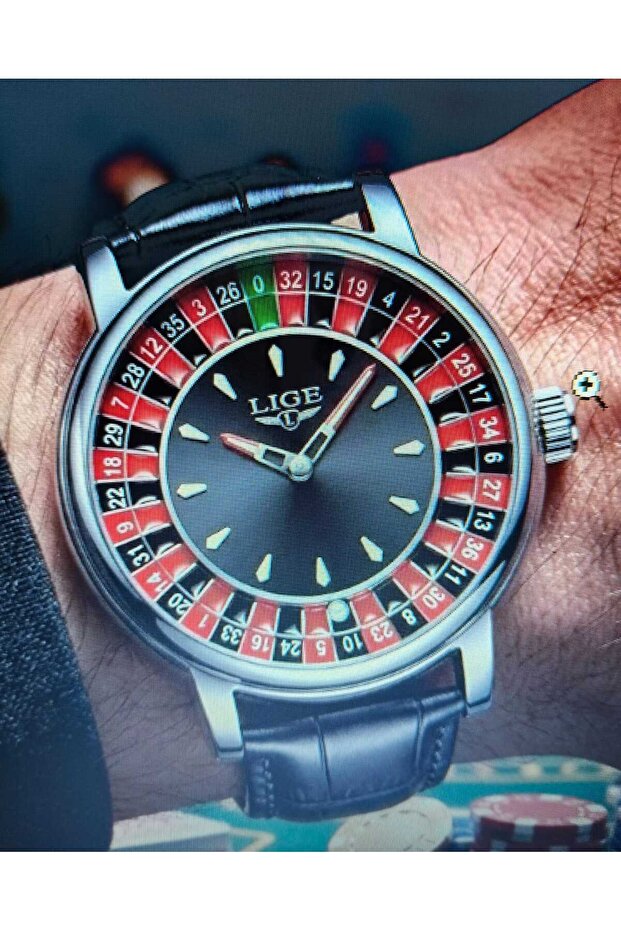 LIGE Roulette Dial Watch