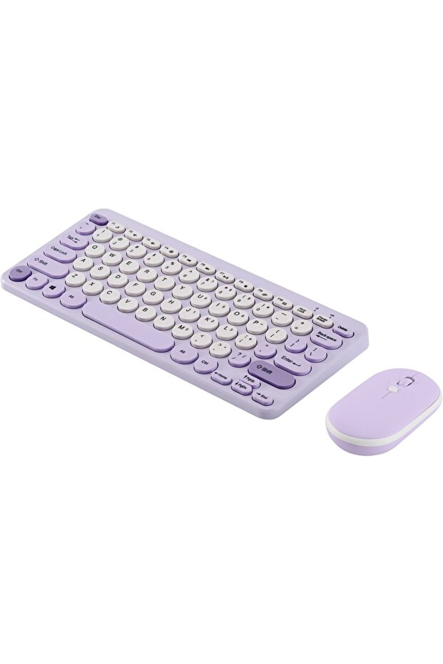 Wireless Keyboard and Mouse - Lavender - 5