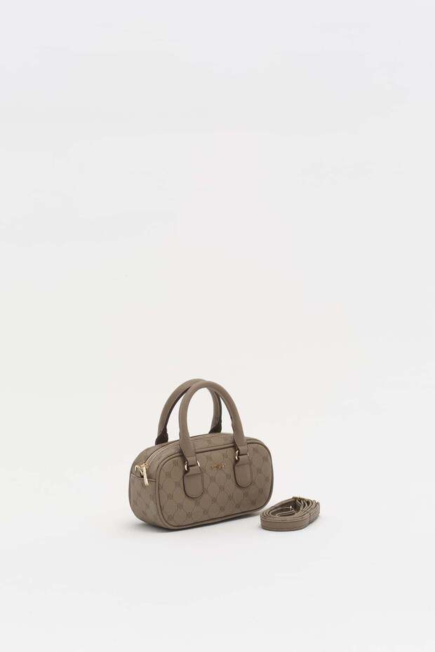 Monogram crossbody bag beige