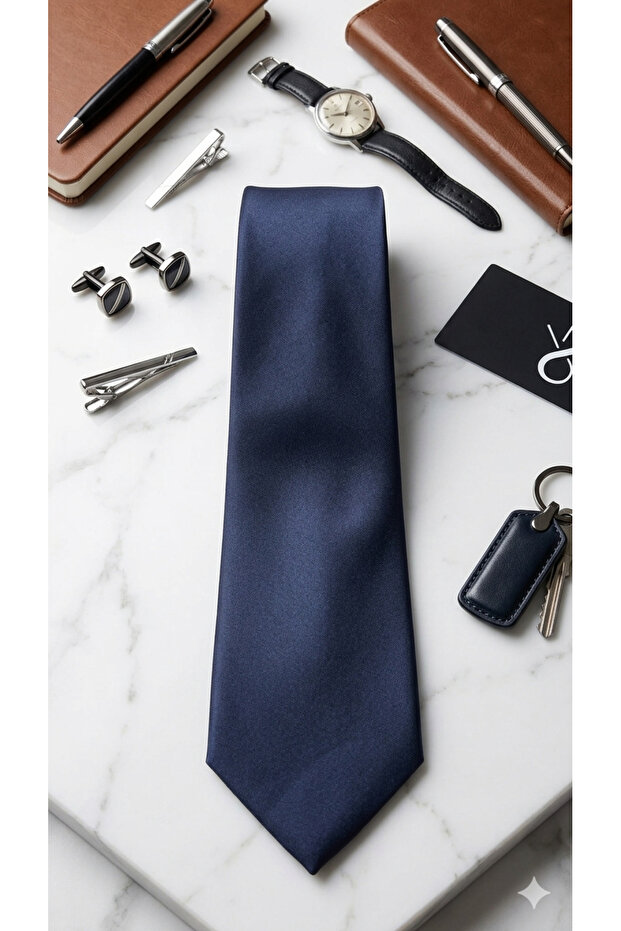 Navy Blue Tie - 1