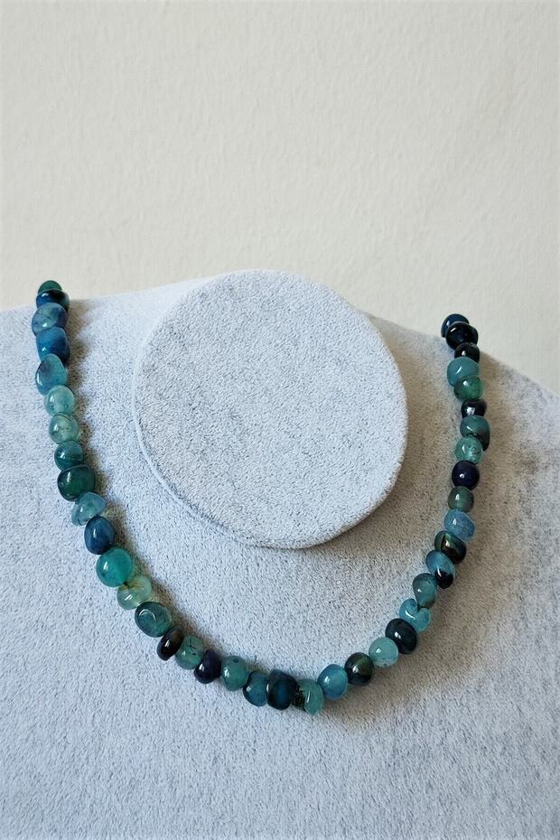 Certified Tımbıl Agate Natural Stone Necklace