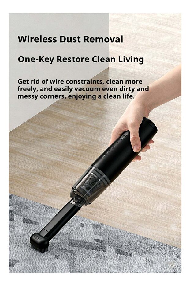 Cordless Handheld Vacuum Cleaner with LED Light, 35W Efficient Motor, 3500Pa Suction, Rechargeable & Portable for Car, Home, Sofa, Office, Pet Hair