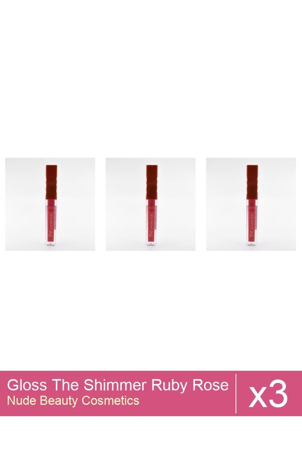 Set 3x Gloss The Shimmer Ruby Rose - 06