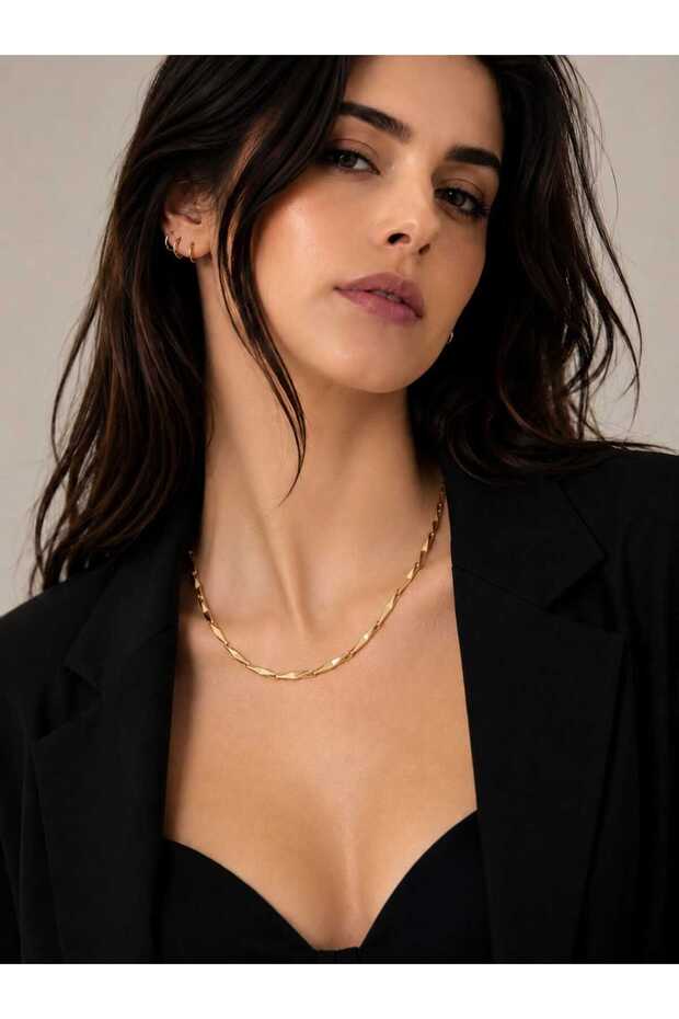 Sevra Steel Chain Necklace, Make Your Own Combination