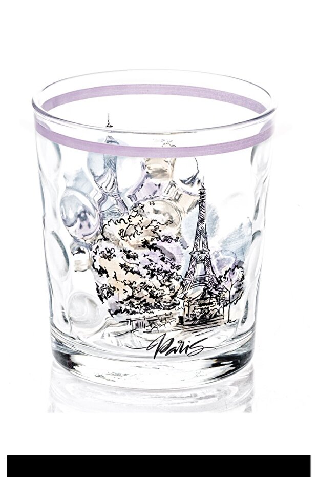 Soft Drink Glass Paris Patterned 1 Piece -Sgm08603
