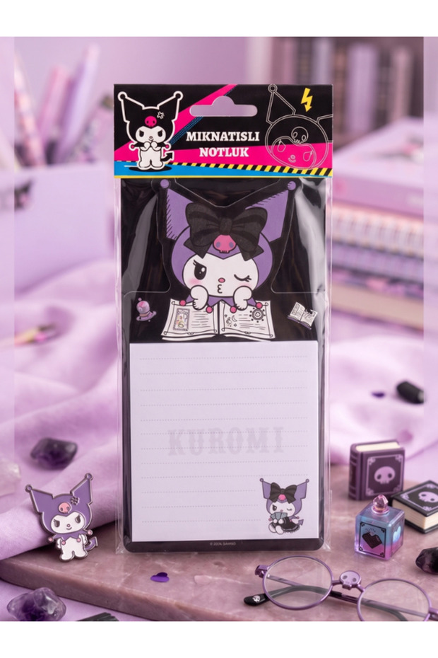 Kuromi & Hello Kitty Licensed Magnetic Note Holder