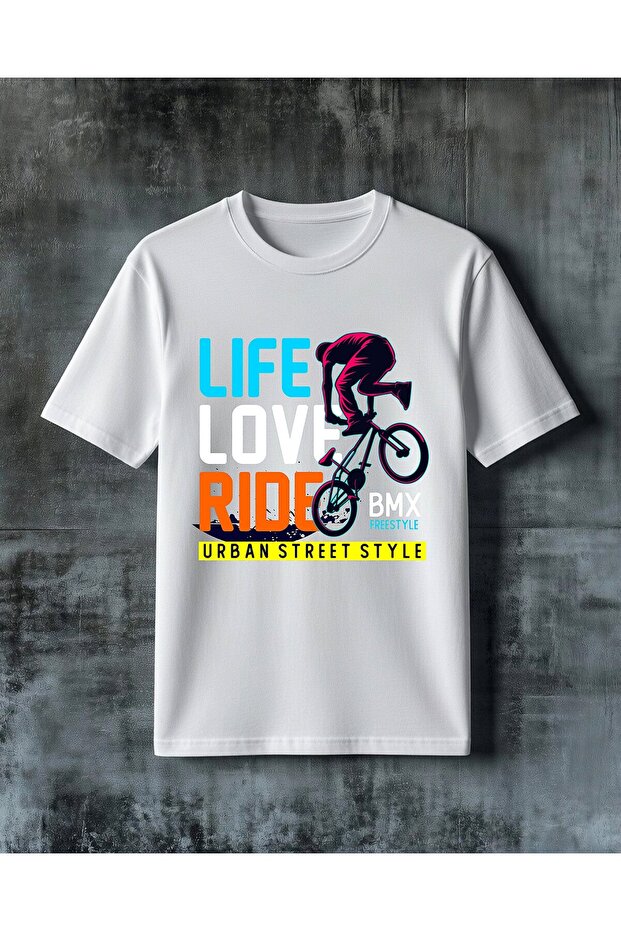 Life Ride Freestyle Cycling Printed Oversize T-Shirt