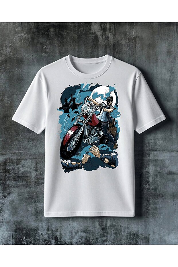 Motorcycle Custom Printed Oversized T-Shirt