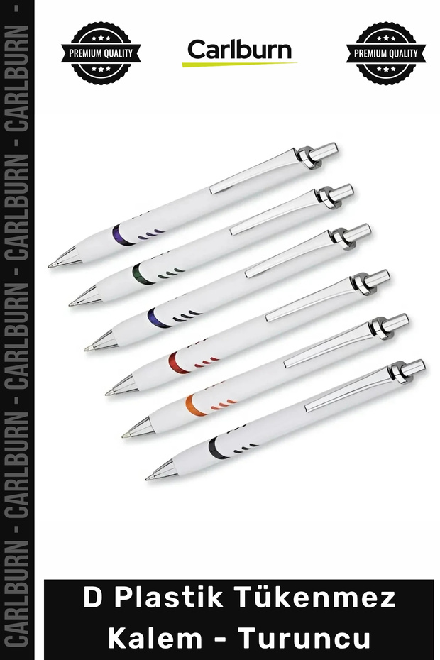 # Pen Promotional Logo Office Stationery Stylish Quality Printed D Plastic Ballpoint Pen Orange