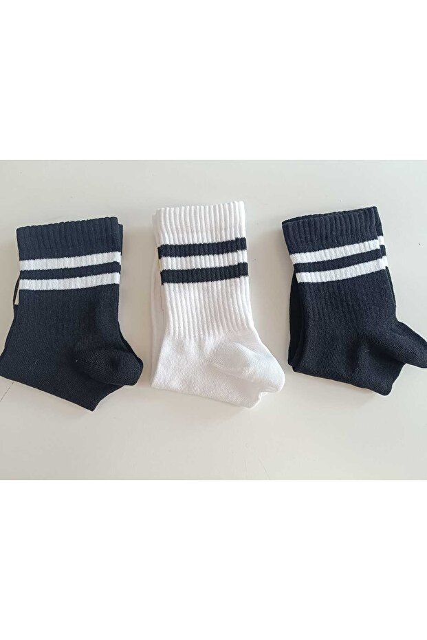 Trend Unisex 3-Piece College Socks Sports Socks Set3