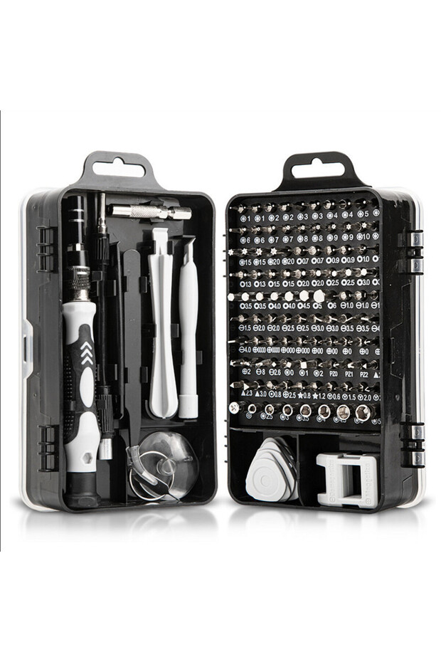 Black 115-in-one Cross-border Watch, Computer and Mobile Phone Disassembly and Repair Hardware Tools