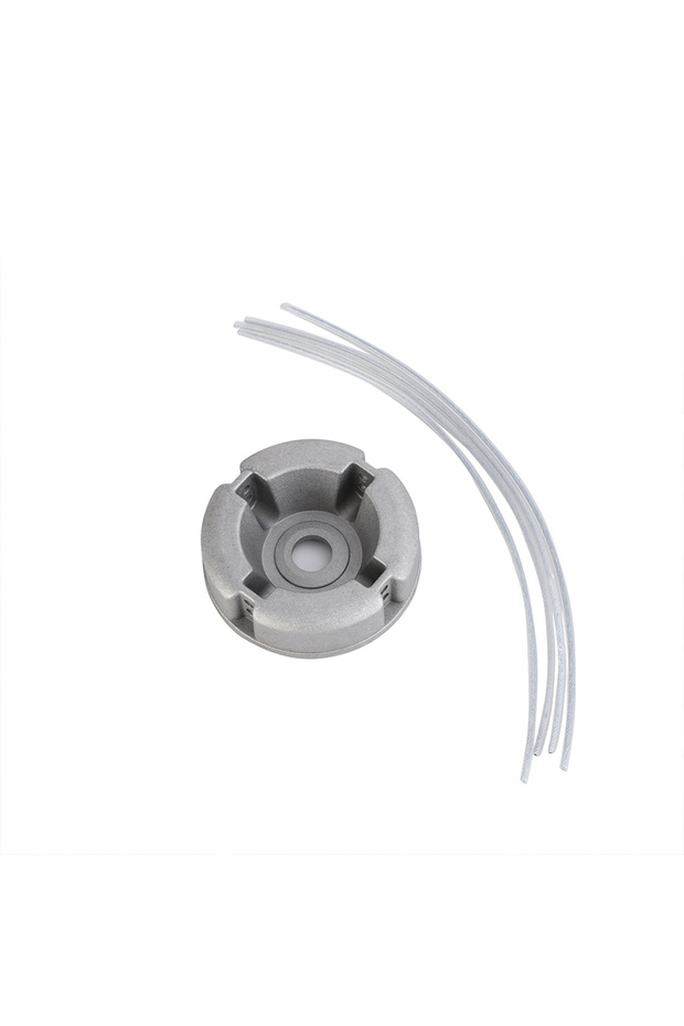 Beige Universal Aluminum Alloy Lawn Mower Head and Replacement Nylon Steel for Lawn Mowing Line Lawn