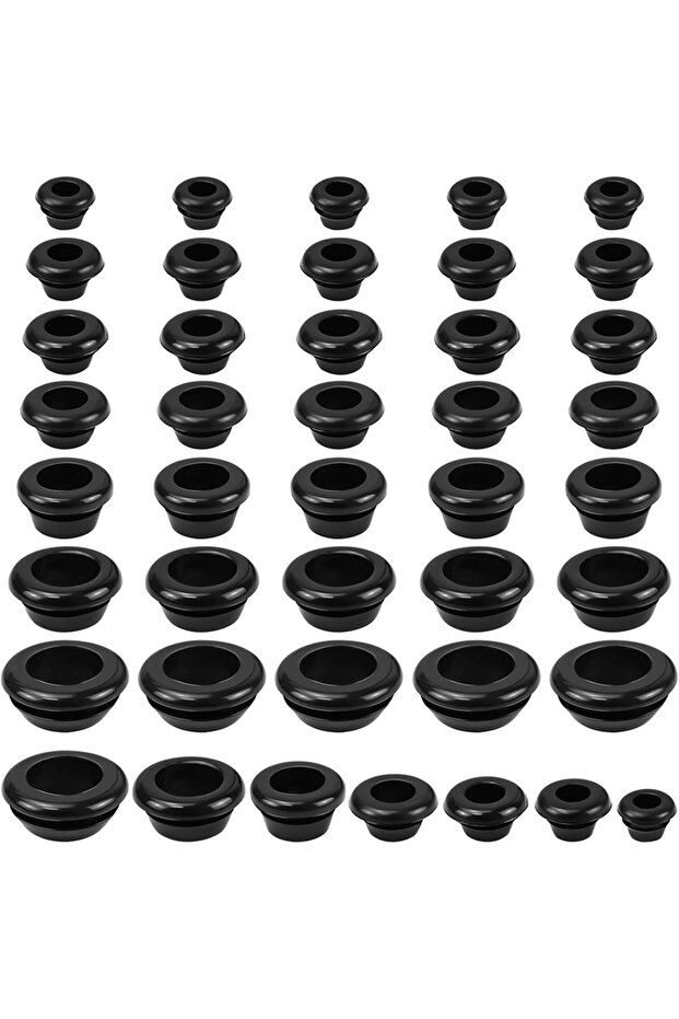 70pcs 70Pcs Grommet Kit Cable Wire Hole Grommets for Automotive Wiring Electrical Panels Dust Pr...