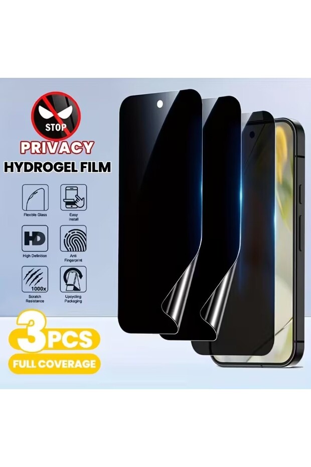 3 قطع من طبقة هيدروجيل للخصوصية لهاتف Pixel 9A، 3 قطع من طبقة هيدروجيل للخصوصية لحماية شاشة Google Pixel 10 9A
