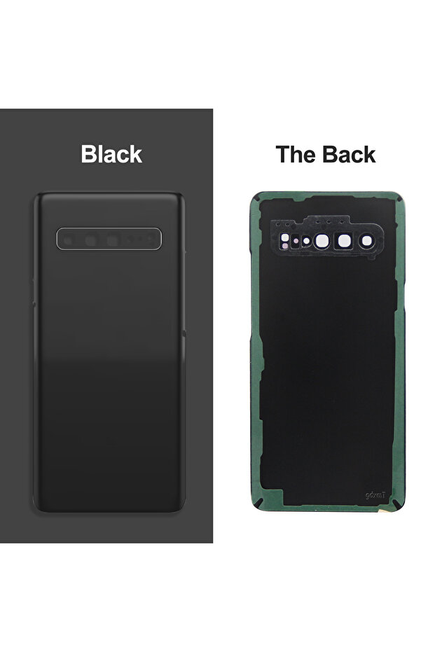 Black Back Cover For S10 5G G977U SM-G977B Back Door Replacement Hard Battery Case Rear ...